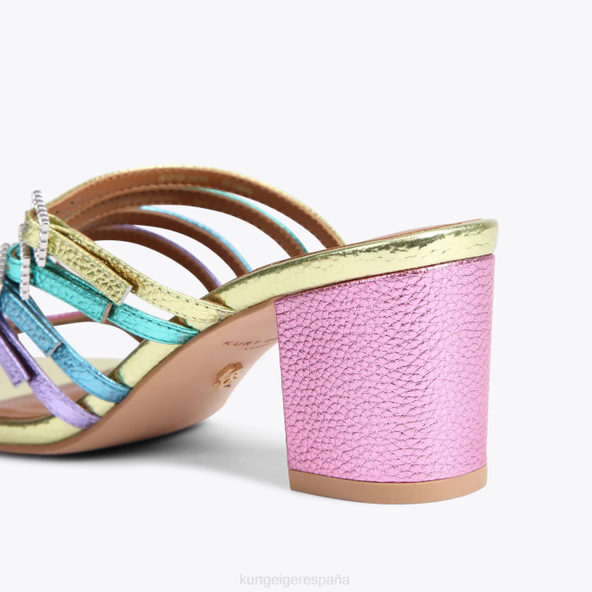 Kurt Geiger mujer mula pierra block londres 2LPR192 | calzados combinación de metales